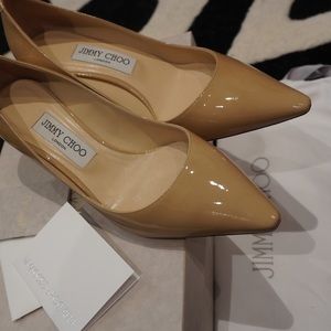 Jimmy Choo Romy 60 Nude Pumps New in Box Size 8